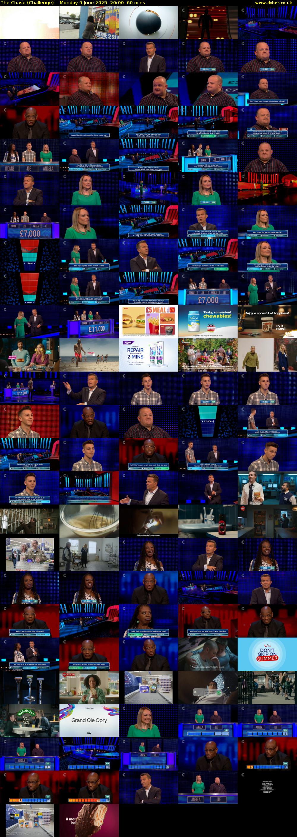 The Chase (Challenge) Monday 9 June 2025 20:00 - 21:00