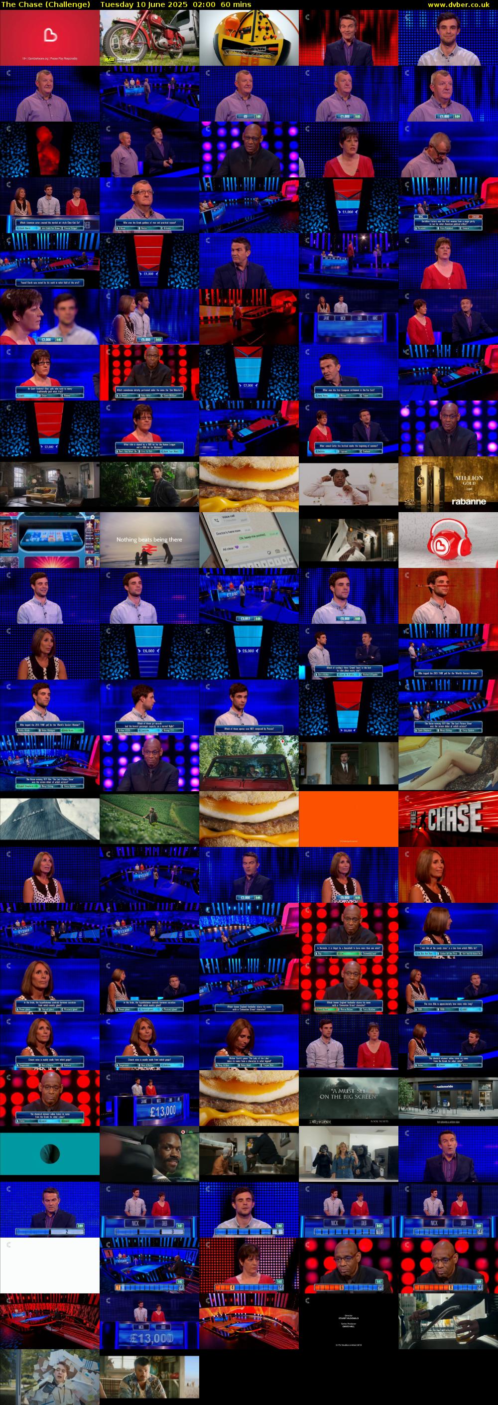 The Chase (Challenge) Tuesday 10 June 2025 02:00 - 03:00