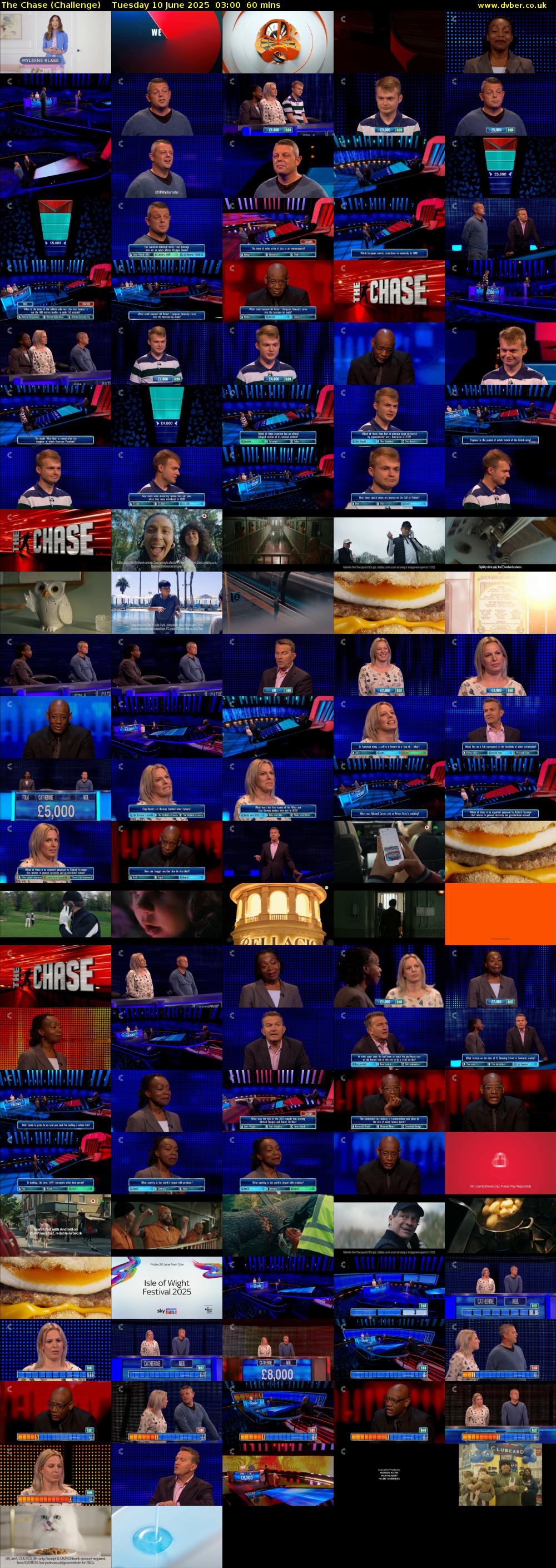 The Chase (Challenge) Tuesday 10 June 2025 03:00 - 04:00