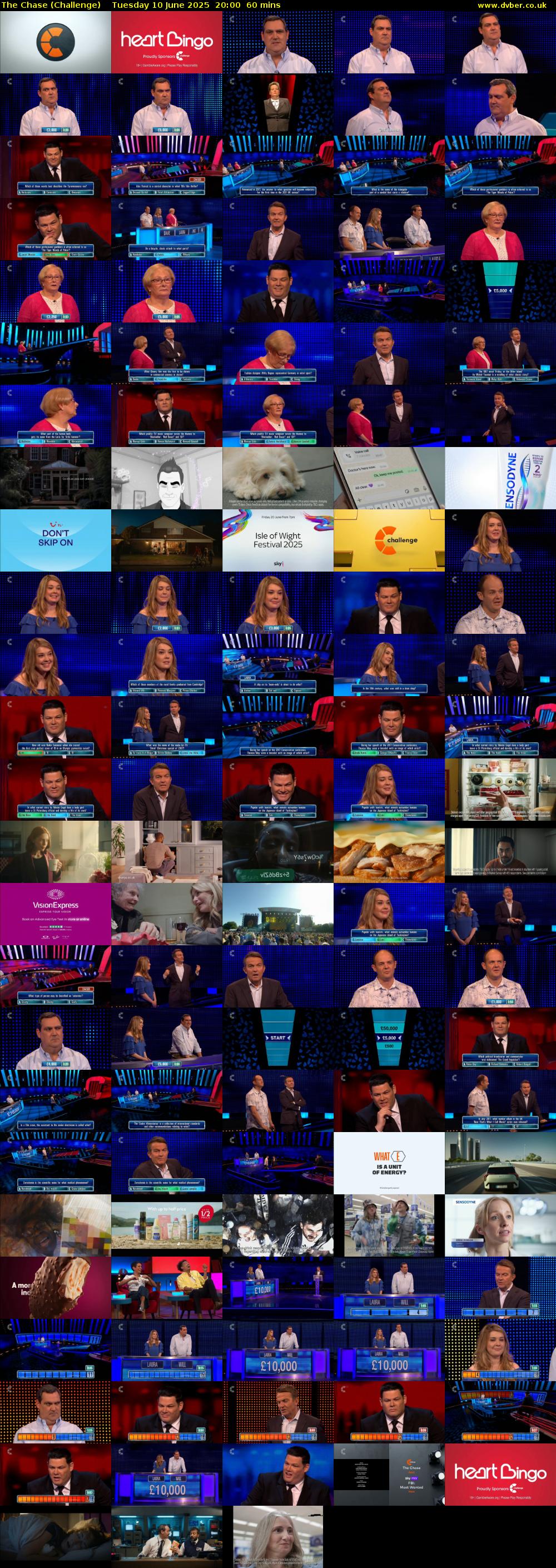 The Chase (Challenge) Tuesday 10 June 2025 20:00 - 21:00
