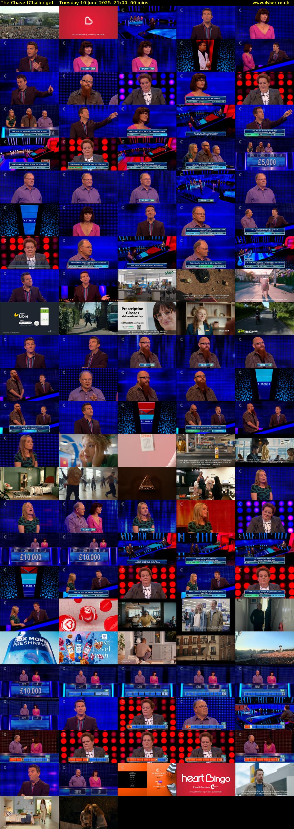 The Chase (Challenge) Tuesday 10 June 2025 21:00 - 22:00