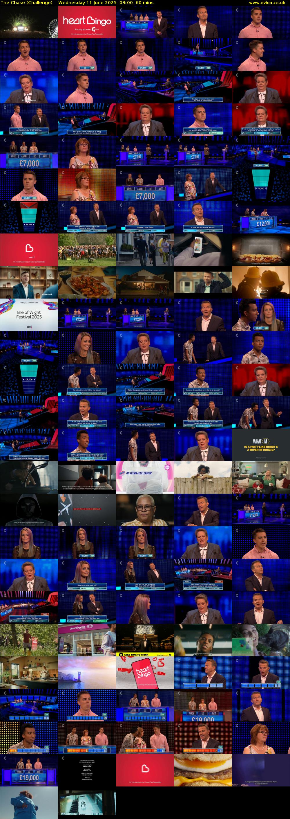 The Chase (Challenge) Wednesday 11 June 2025 03:00 - 04:00