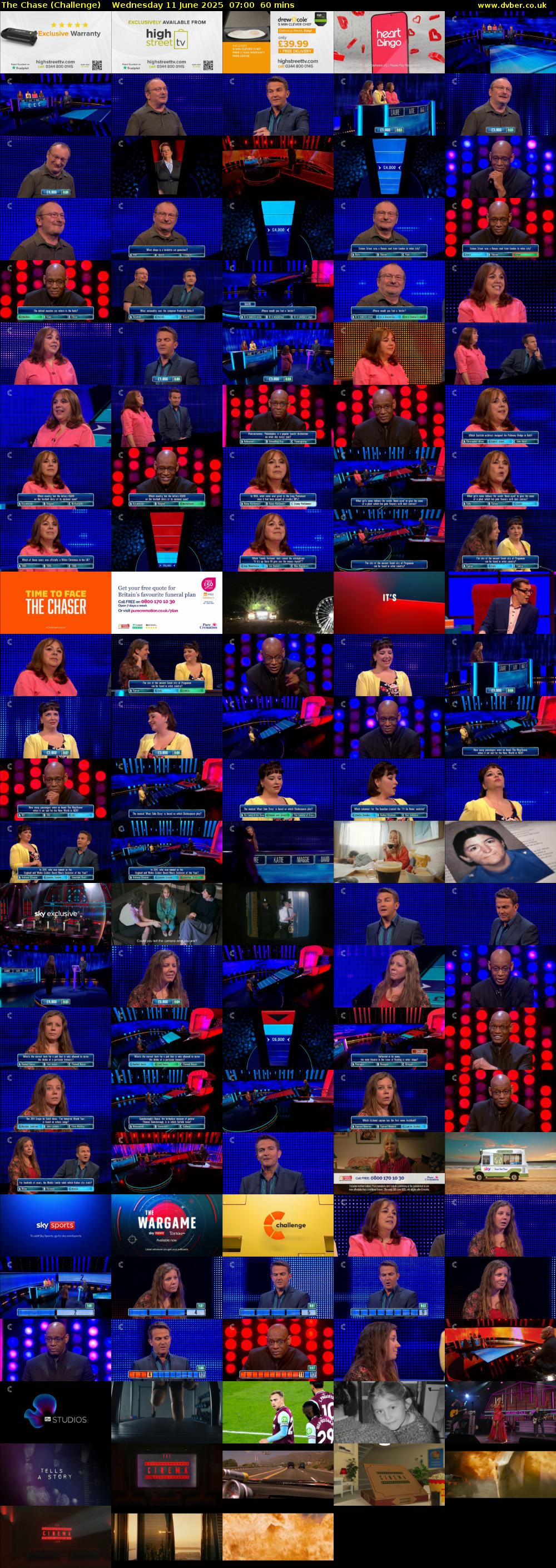 The Chase (Challenge) Wednesday 11 June 2025 07:00 - 08:00