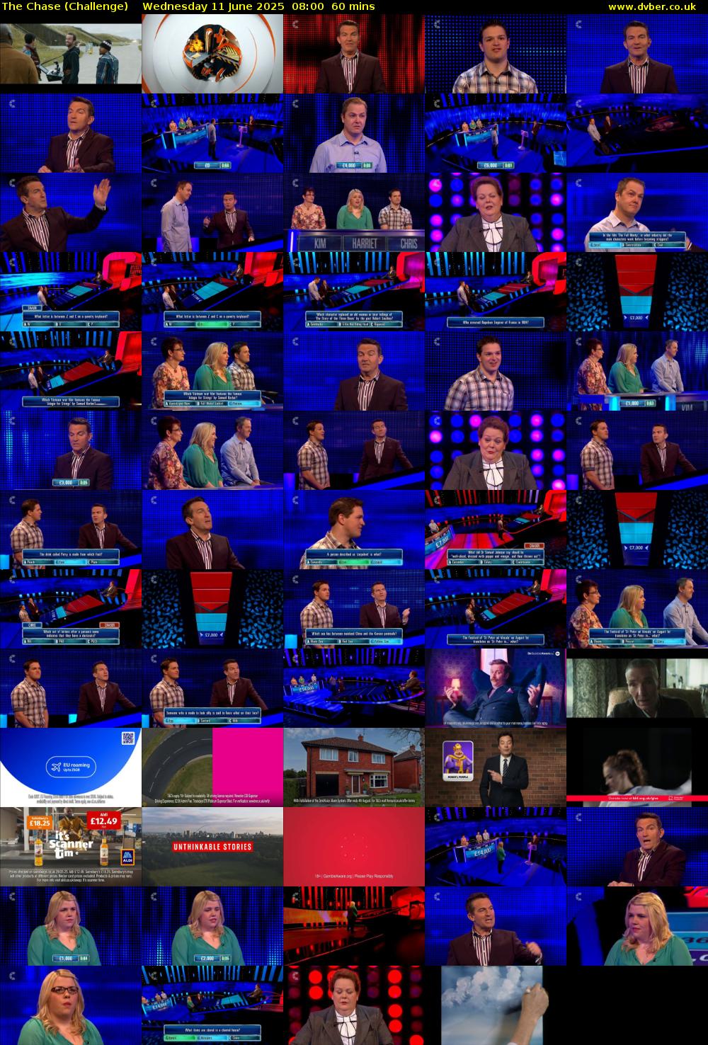 The Chase (Challenge) Wednesday 11 June 2025 08:00 - 09:00