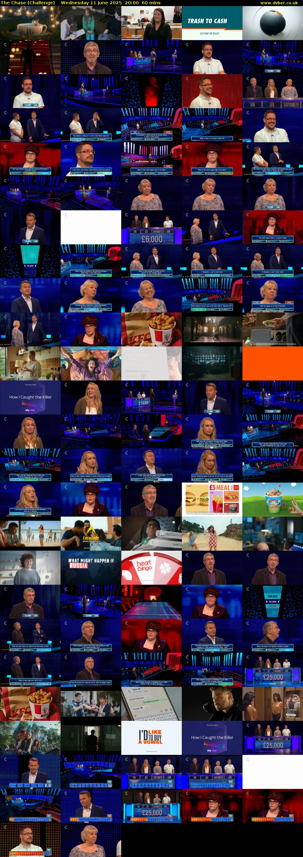 The Chase (Challenge) Wednesday 11 June 2025 20:00 - 21:00