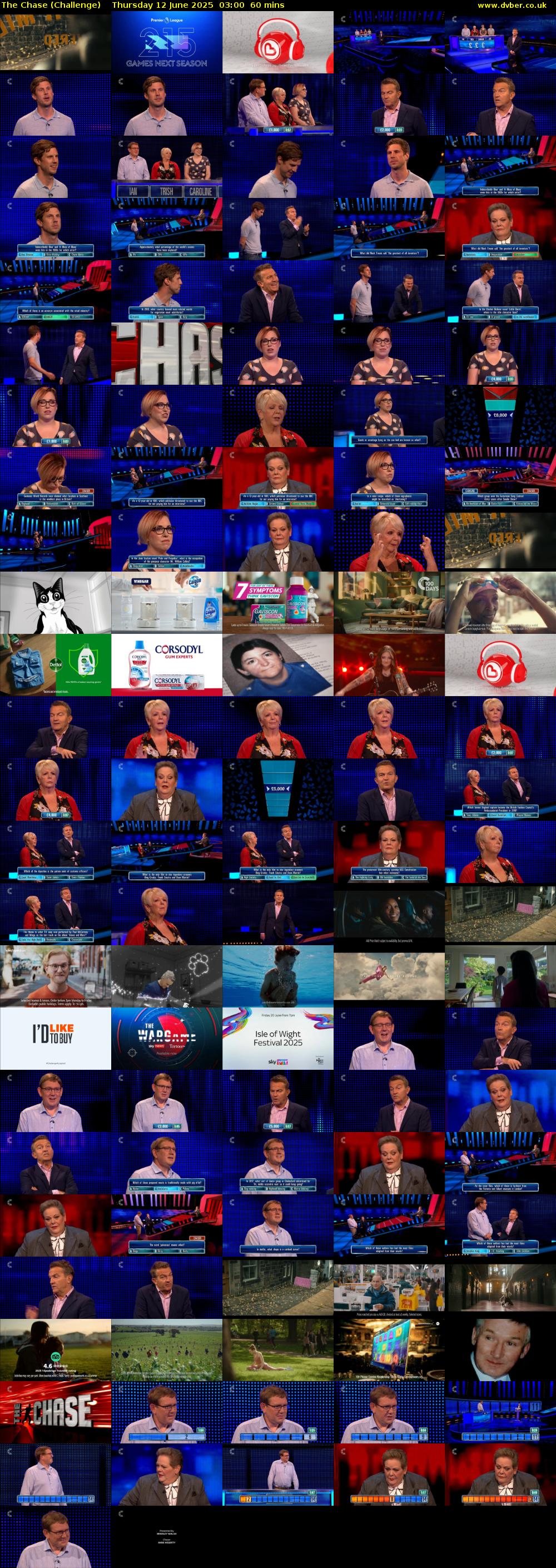 The Chase (Challenge) Thursday 12 June 2025 03:00 - 04:00