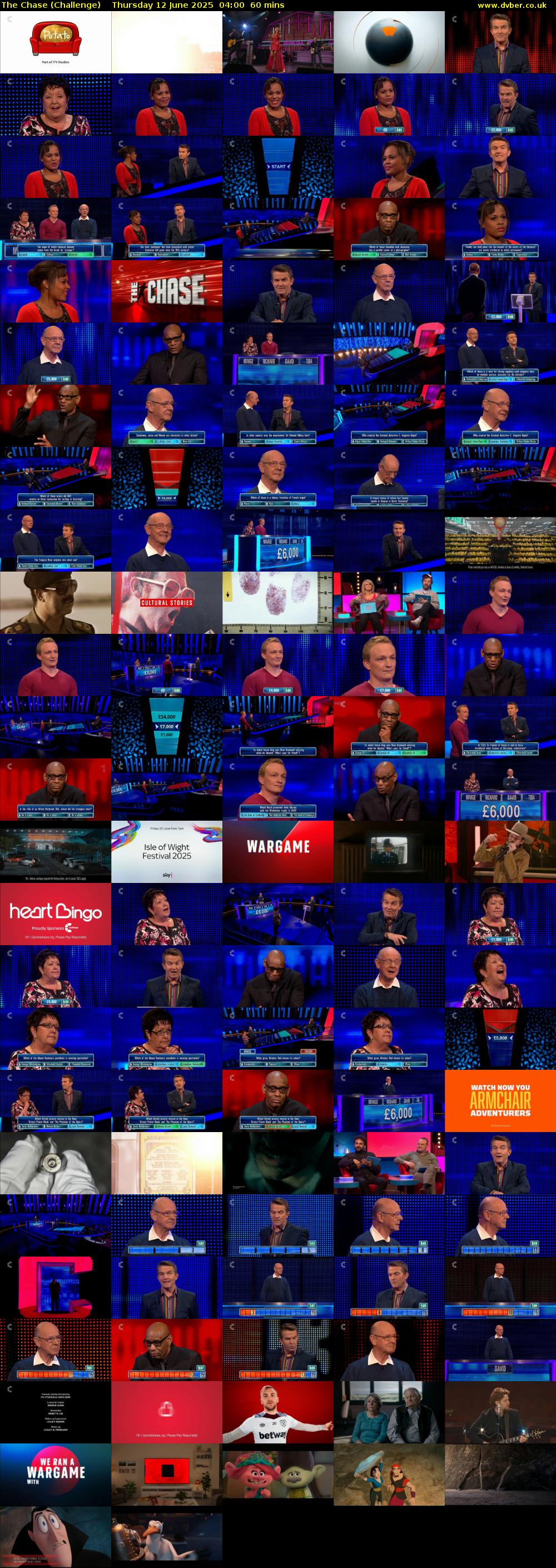 The Chase (Challenge) Thursday 12 June 2025 04:00 - 05:00