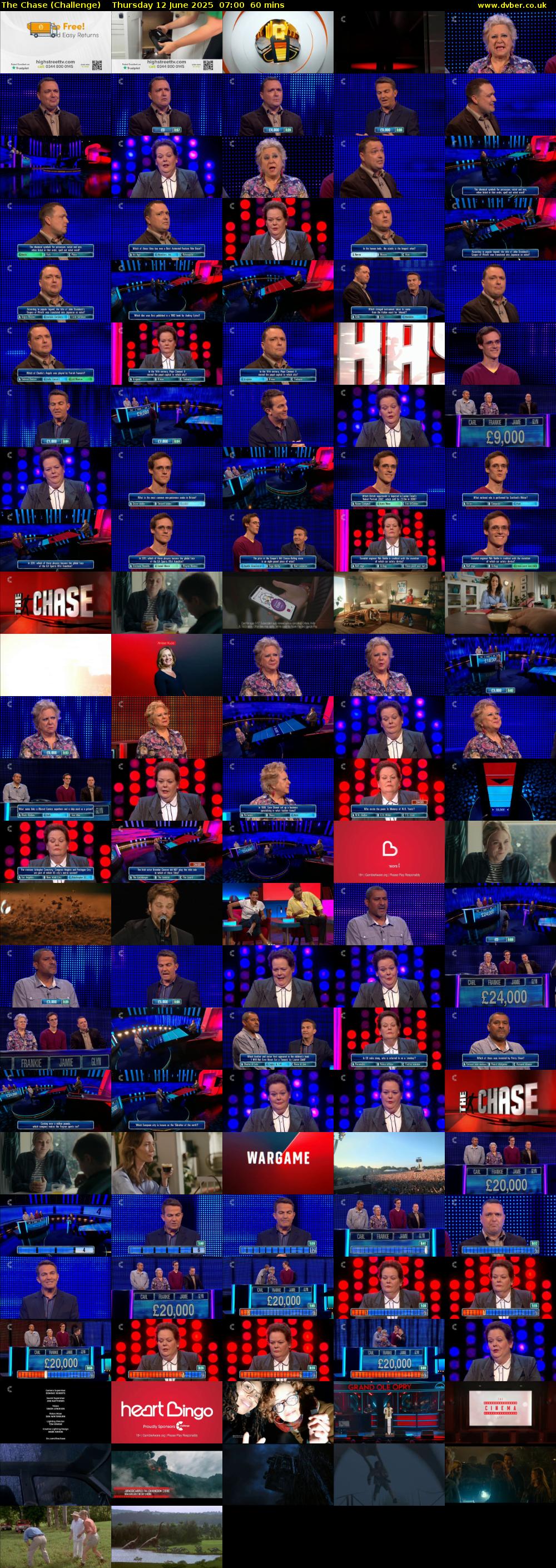 The Chase (Challenge) Thursday 12 June 2025 07:00 - 08:00