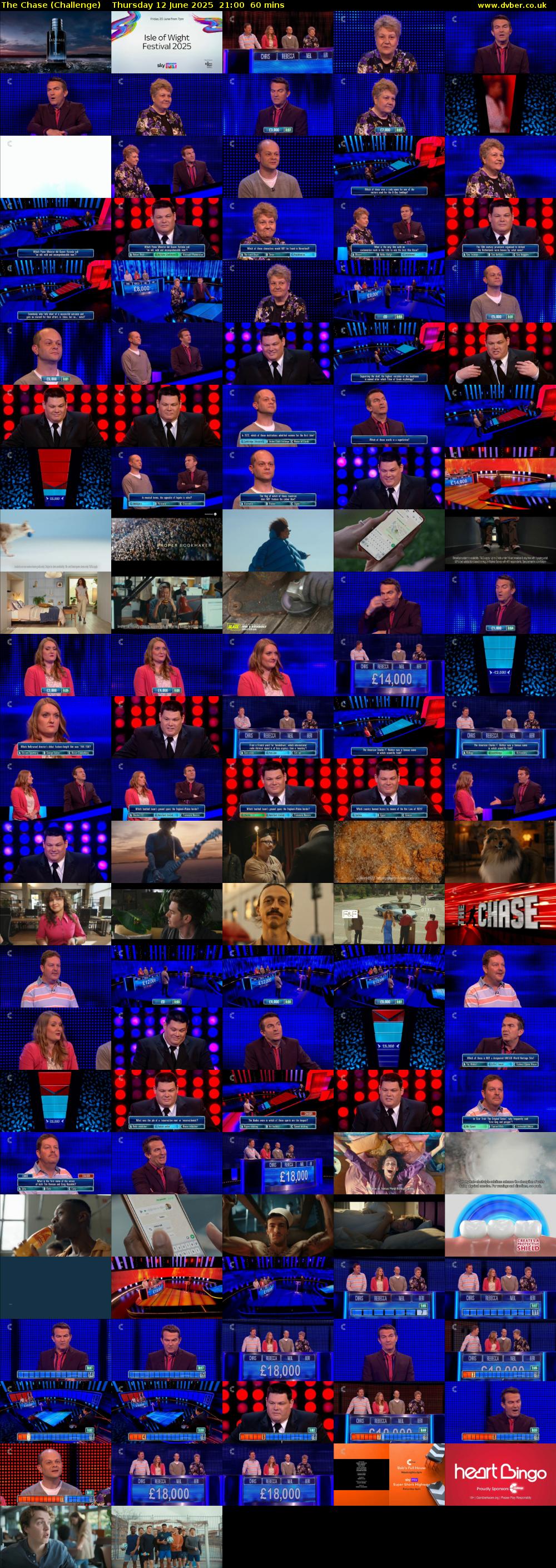 The Chase (Challenge) Thursday 12 June 2025 21:00 - 22:00