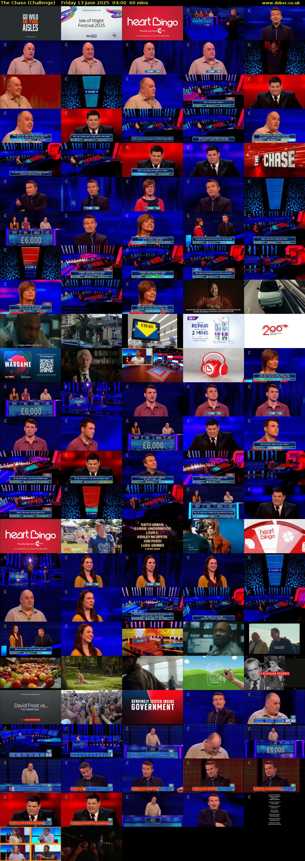 The Chase (Challenge) Friday 13 June 2025 04:00 - 05:00