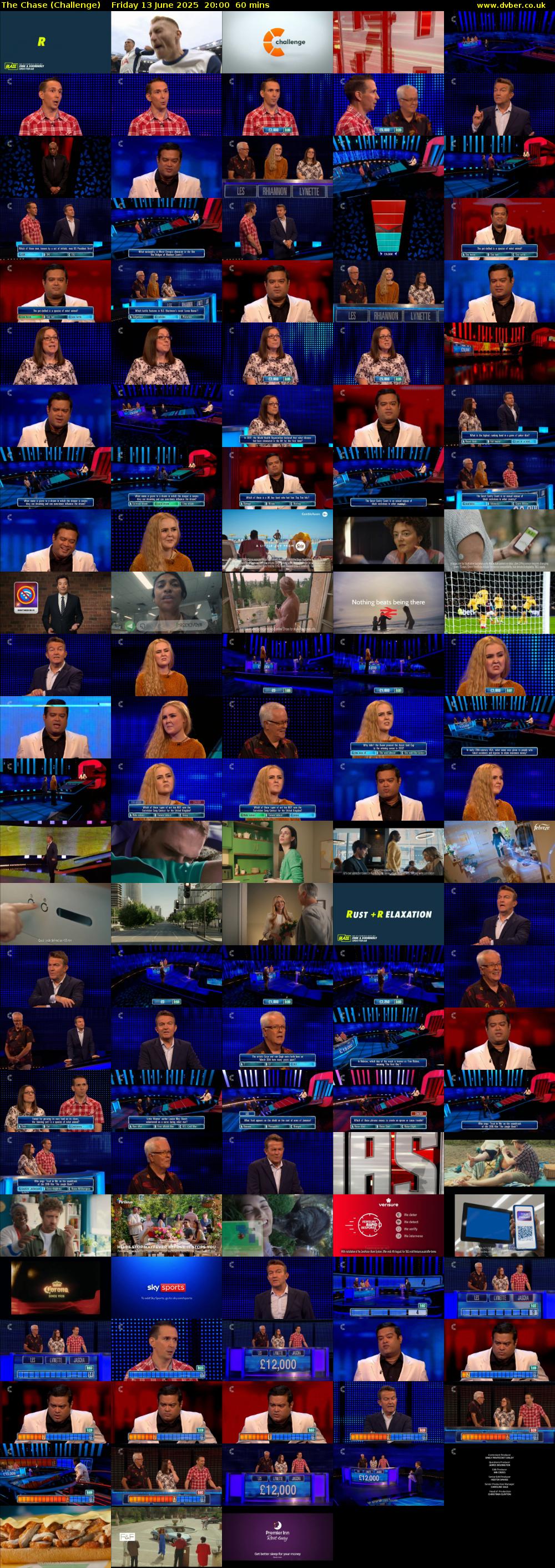 The Chase (Challenge) Friday 13 June 2025 20:00 - 21:00