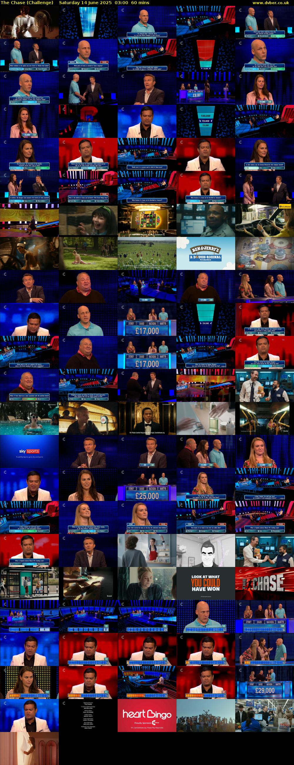 The Chase (Challenge) Saturday 14 June 2025 03:00 - 04:00
