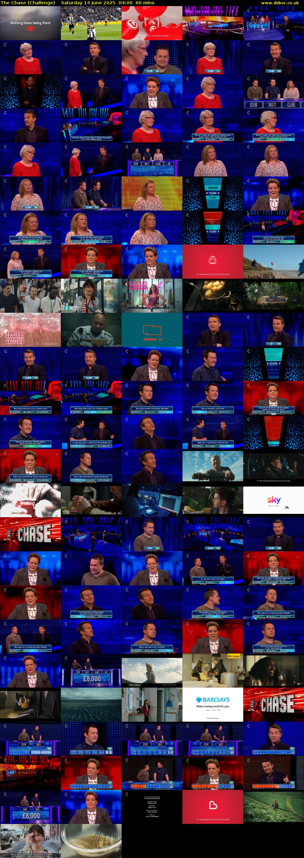 The Chase (Challenge) Saturday 14 June 2025 04:00 - 05:00