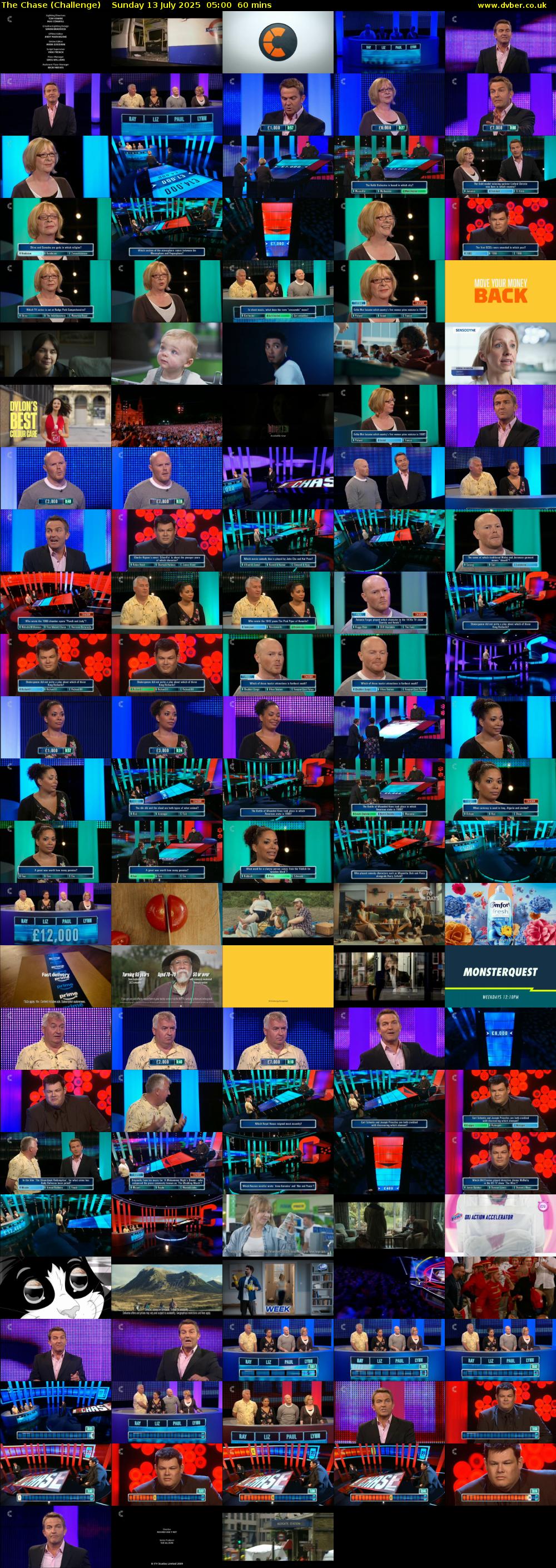 The Chase (Challenge) Sunday 13 July 2025 05:00 - 06:00
