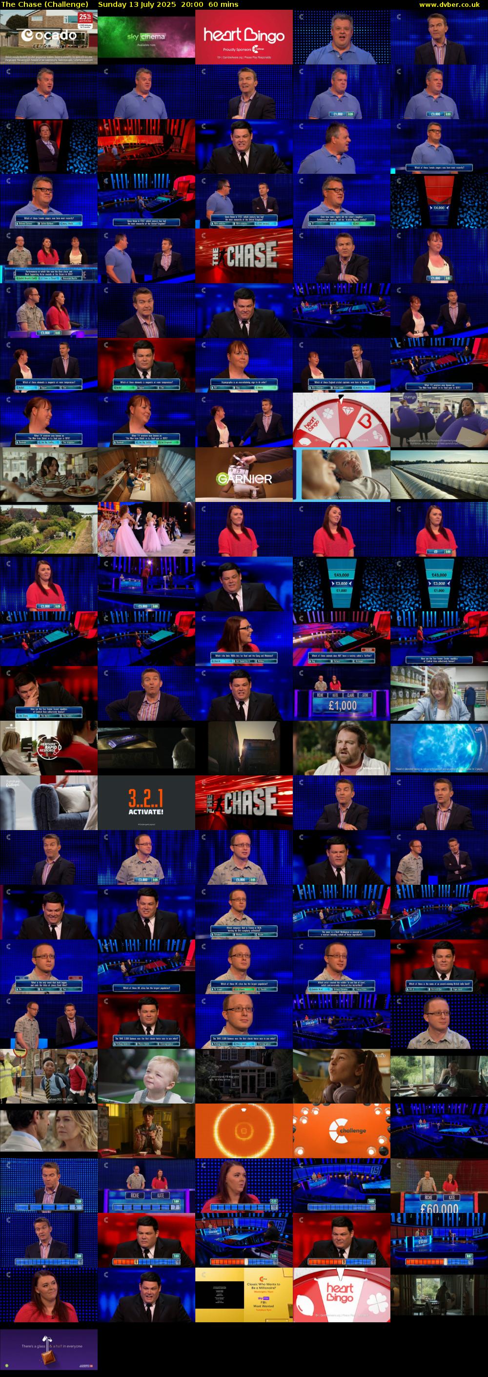 The Chase (Challenge) Sunday 13 July 2025 20:00 - 21:00