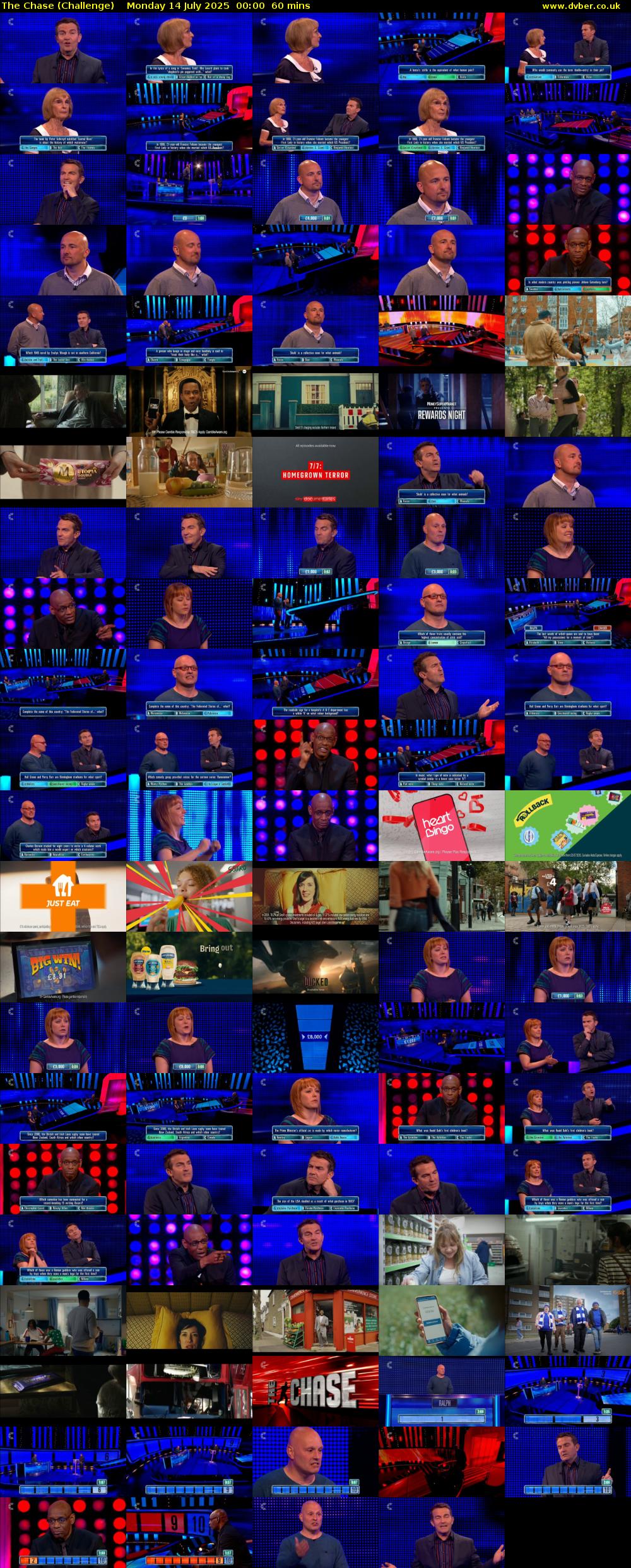 The Chase (Challenge) Monday 14 July 2025 00:00 - 01:00