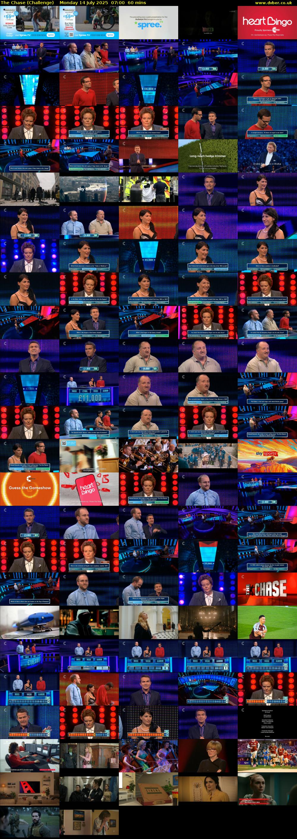 The Chase (Challenge) Monday 14 July 2025 07:00 - 08:00