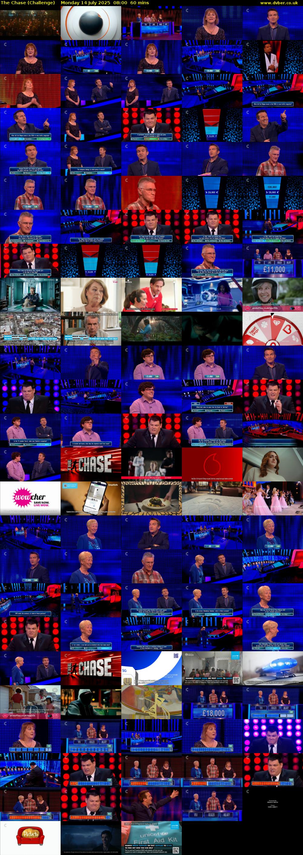 The Chase (Challenge) Monday 14 July 2025 08:00 - 09:00