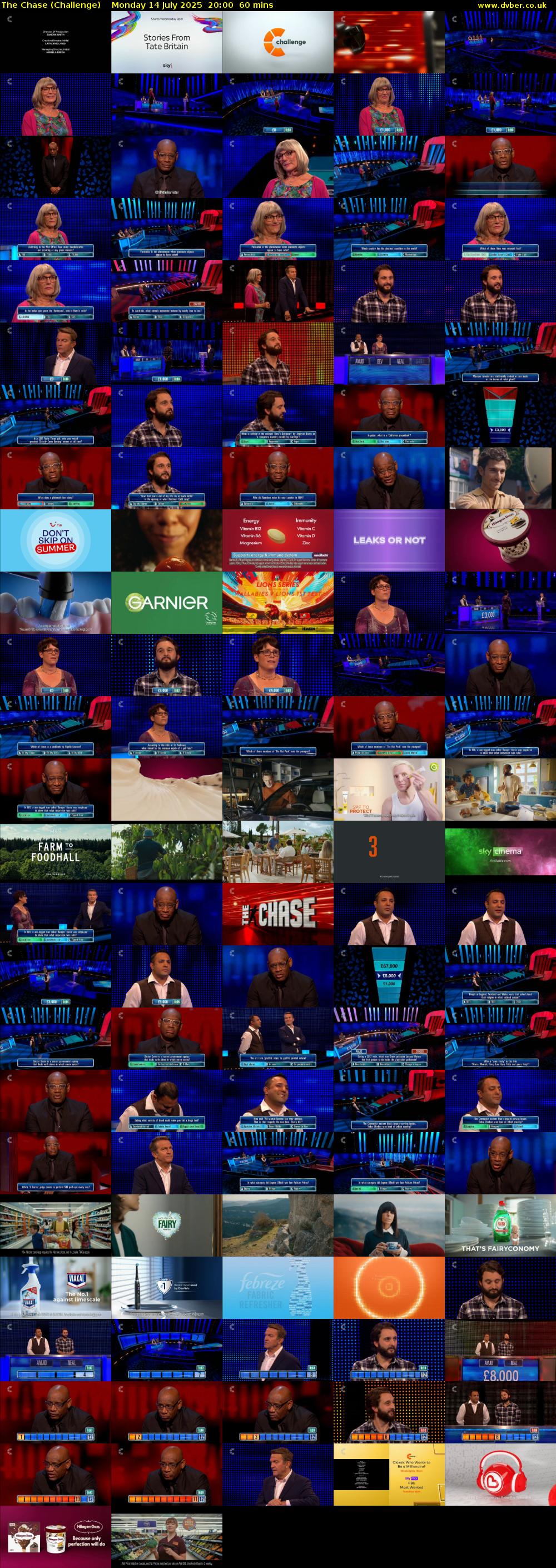 The Chase (Challenge) Monday 14 July 2025 20:00 - 21:00