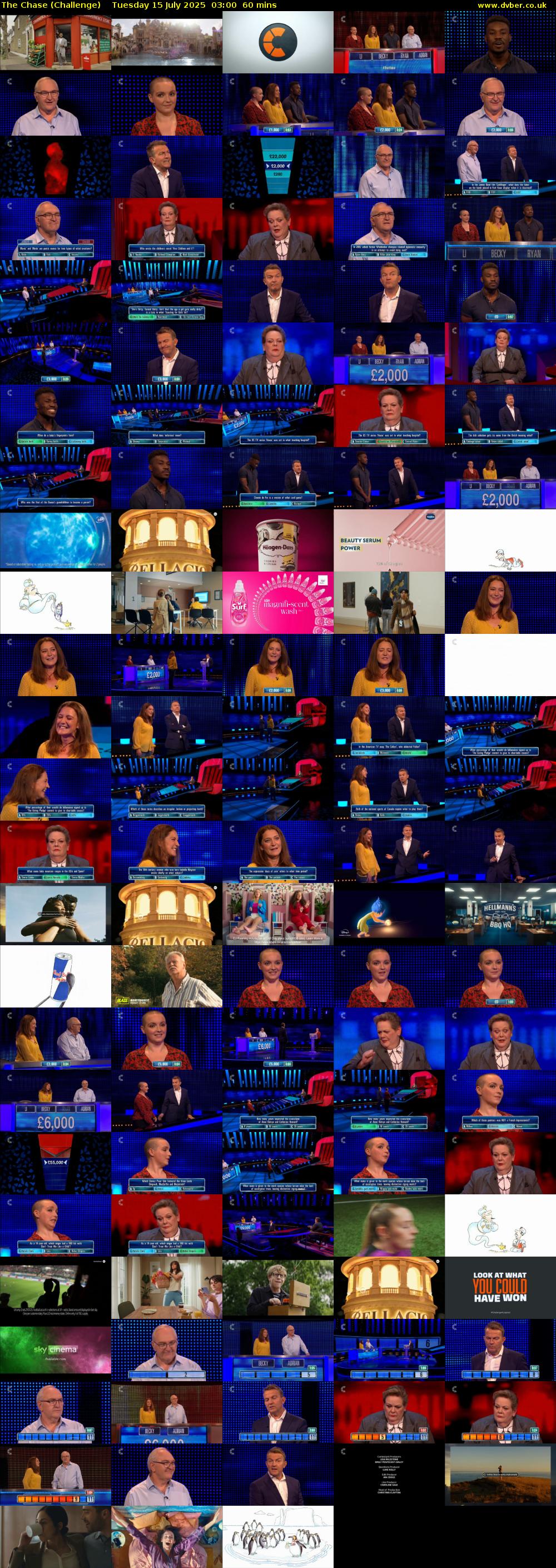 The Chase (Challenge) Tuesday 15 July 2025 03:00 - 04:00