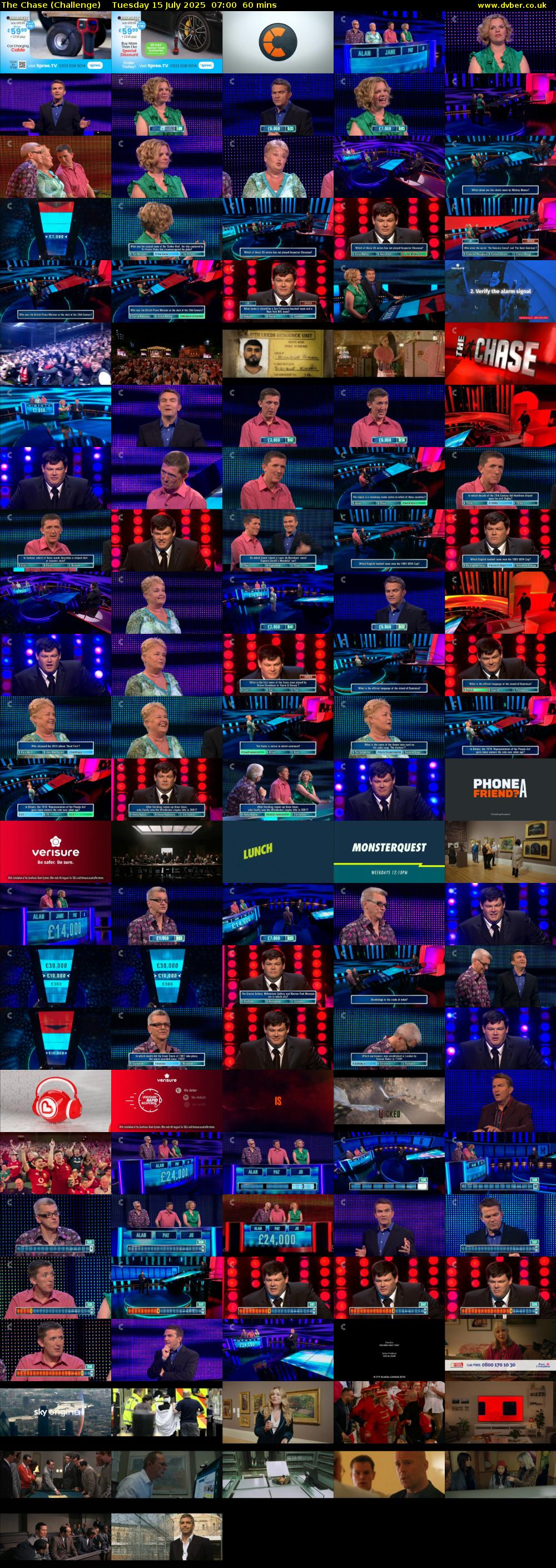 The Chase (Challenge) Tuesday 15 July 2025 07:00 - 08:00