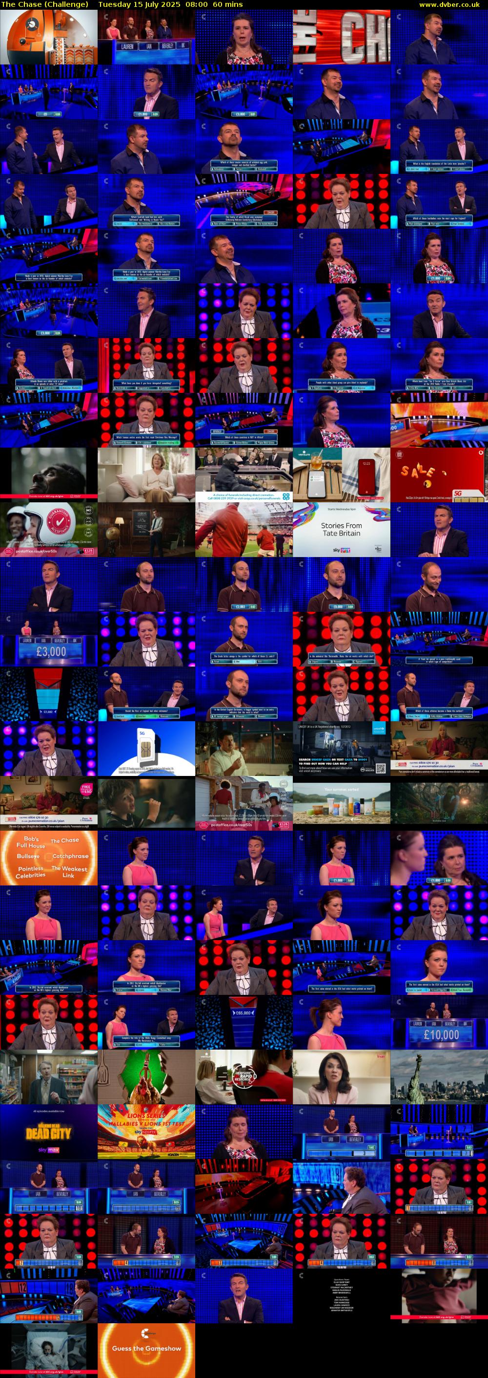 The Chase (Challenge) Tuesday 15 July 2025 08:00 - 09:00