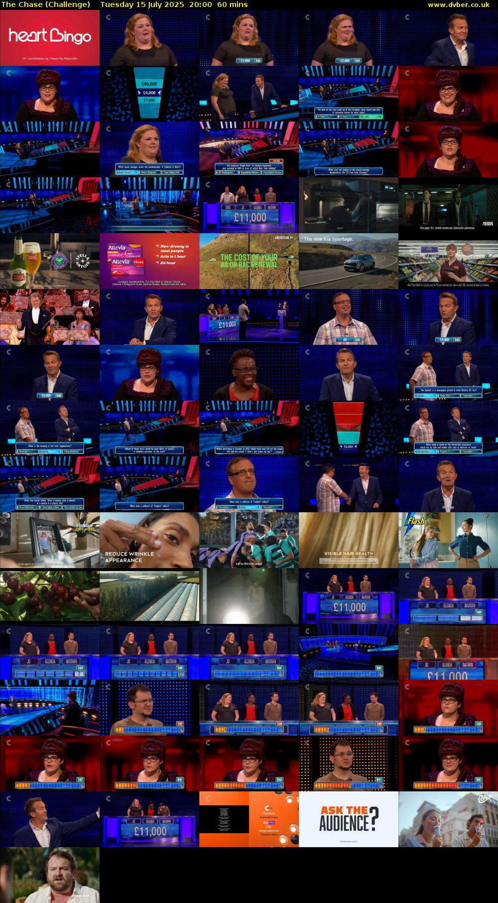The Chase (Challenge) Tuesday 15 July 2025 20:00 - 21:00