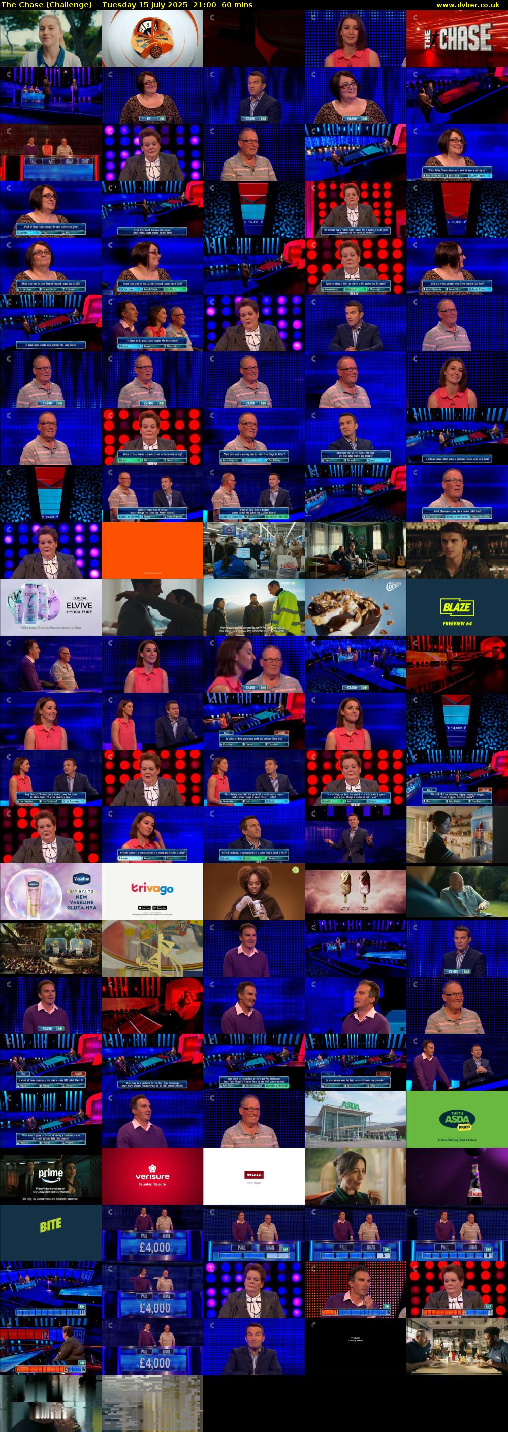 The Chase (Challenge) Tuesday 15 July 2025 21:00 - 22:00