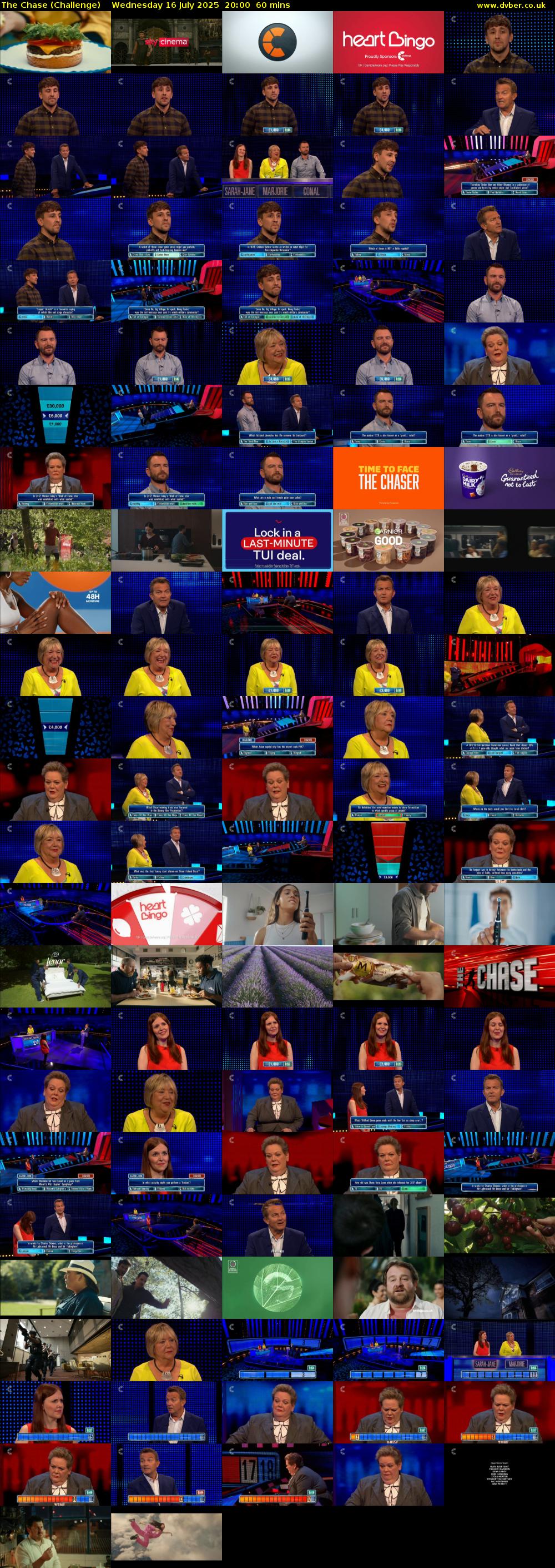The Chase (Challenge) Wednesday 16 July 2025 20:00 - 21:00