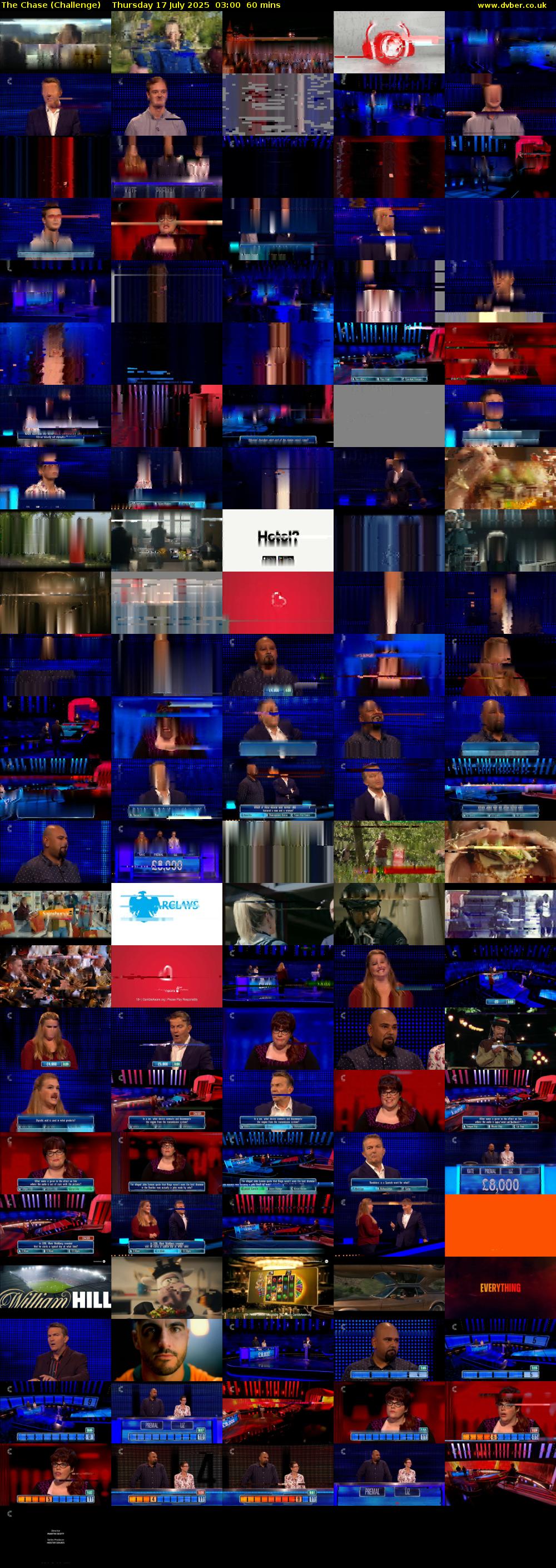 The Chase (Challenge) Thursday 17 July 2025 03:00 - 04:00