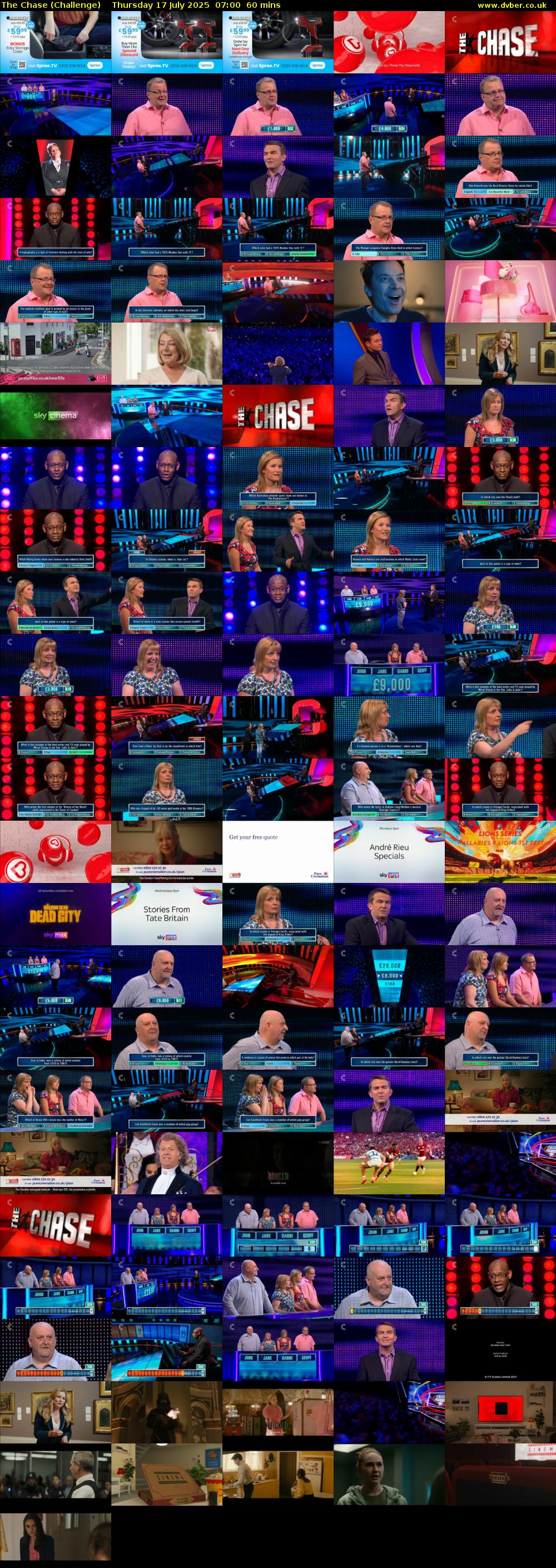 The Chase (Challenge) Thursday 17 July 2025 07:00 - 08:00