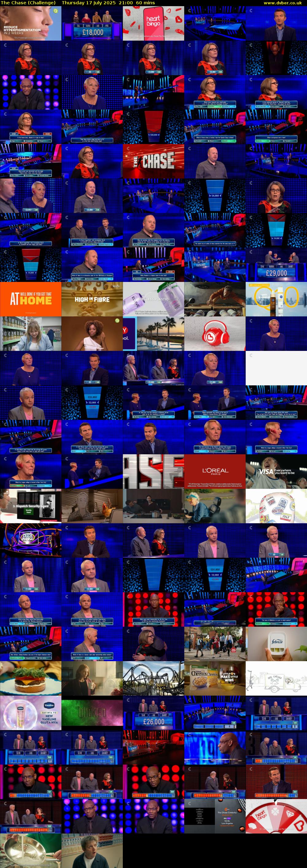 The Chase (Challenge) Thursday 17 July 2025 21:00 - 22:00