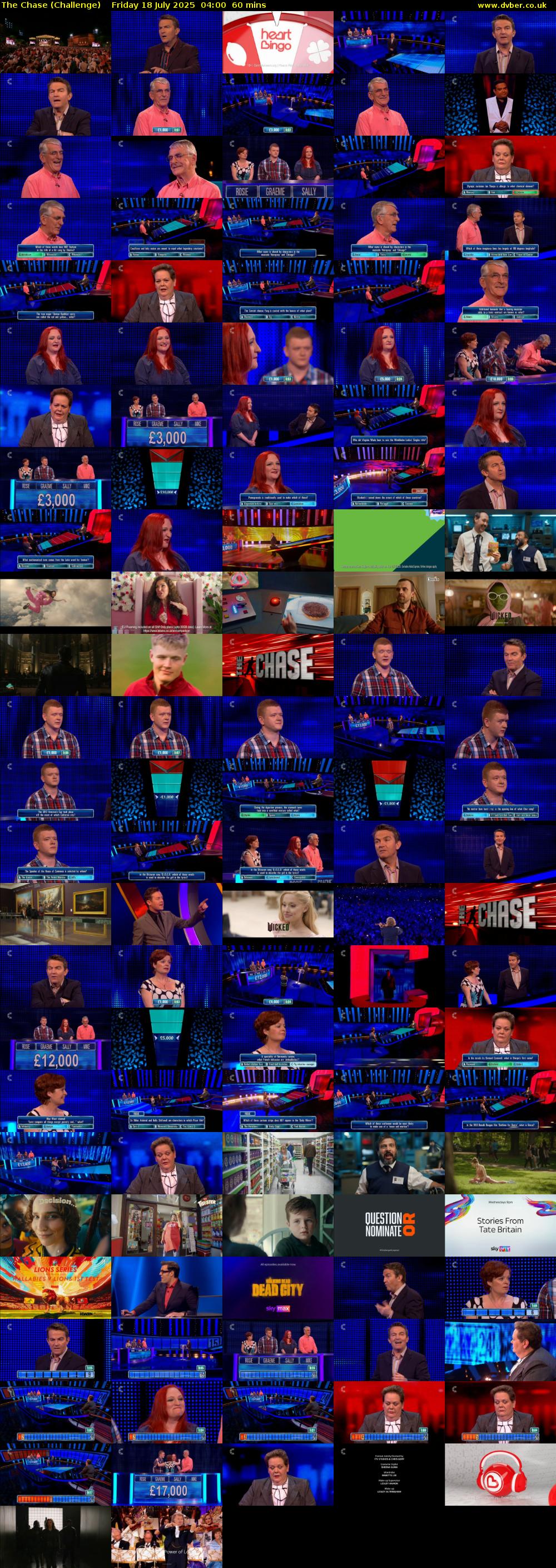 The Chase (Challenge) Friday 18 July 2025 04:00 - 05:00