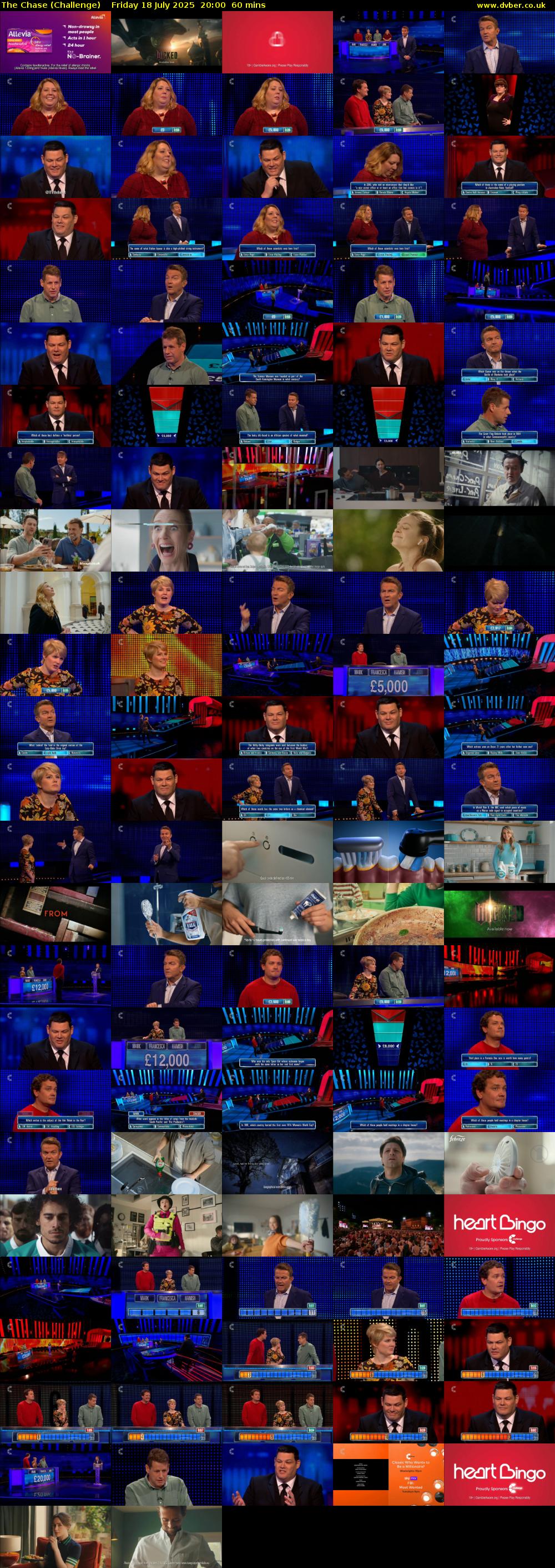The Chase (Challenge) Friday 18 July 2025 20:00 - 21:00
