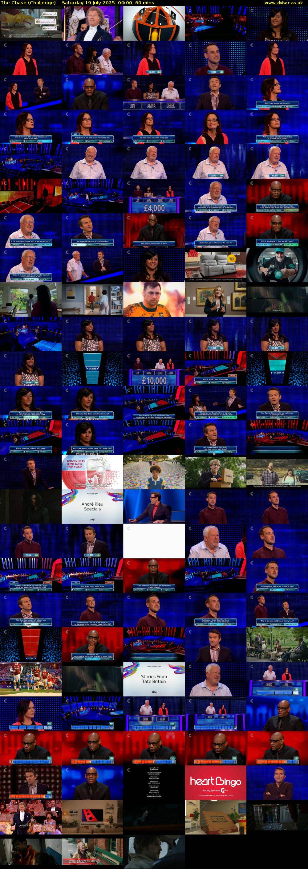 The Chase (Challenge) Saturday 19 July 2025 04:00 - 05:00