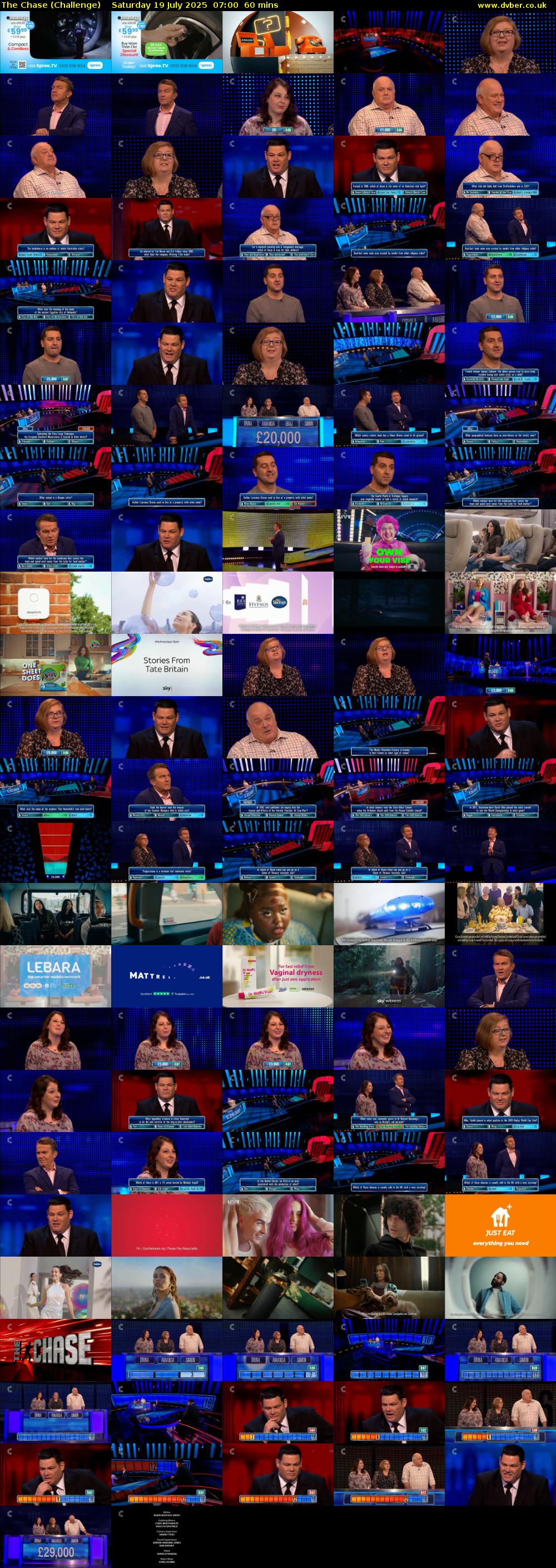 The Chase (Challenge) Saturday 19 July 2025 07:00 - 08:00