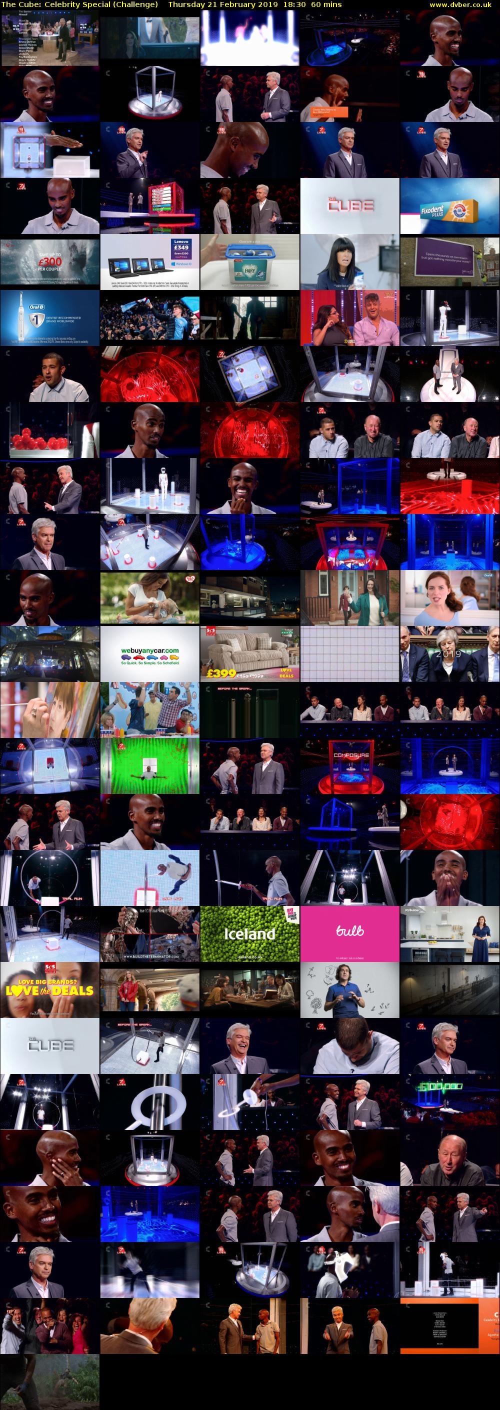 The Cube: Celebrity Special (Challenge) Thursday 21 February 2019 18:30 - 19:30