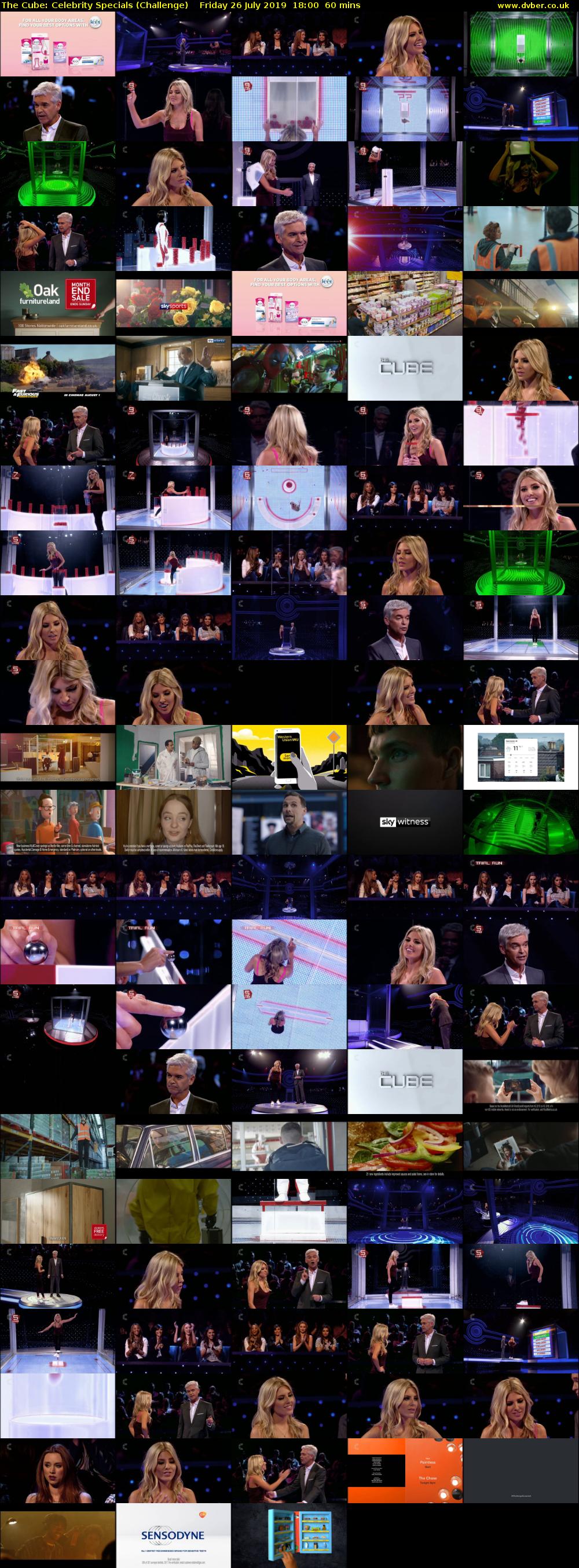 The Cube: Celebrity Specials (Challenge) Friday 26 July 2019 18:00 - 19:00