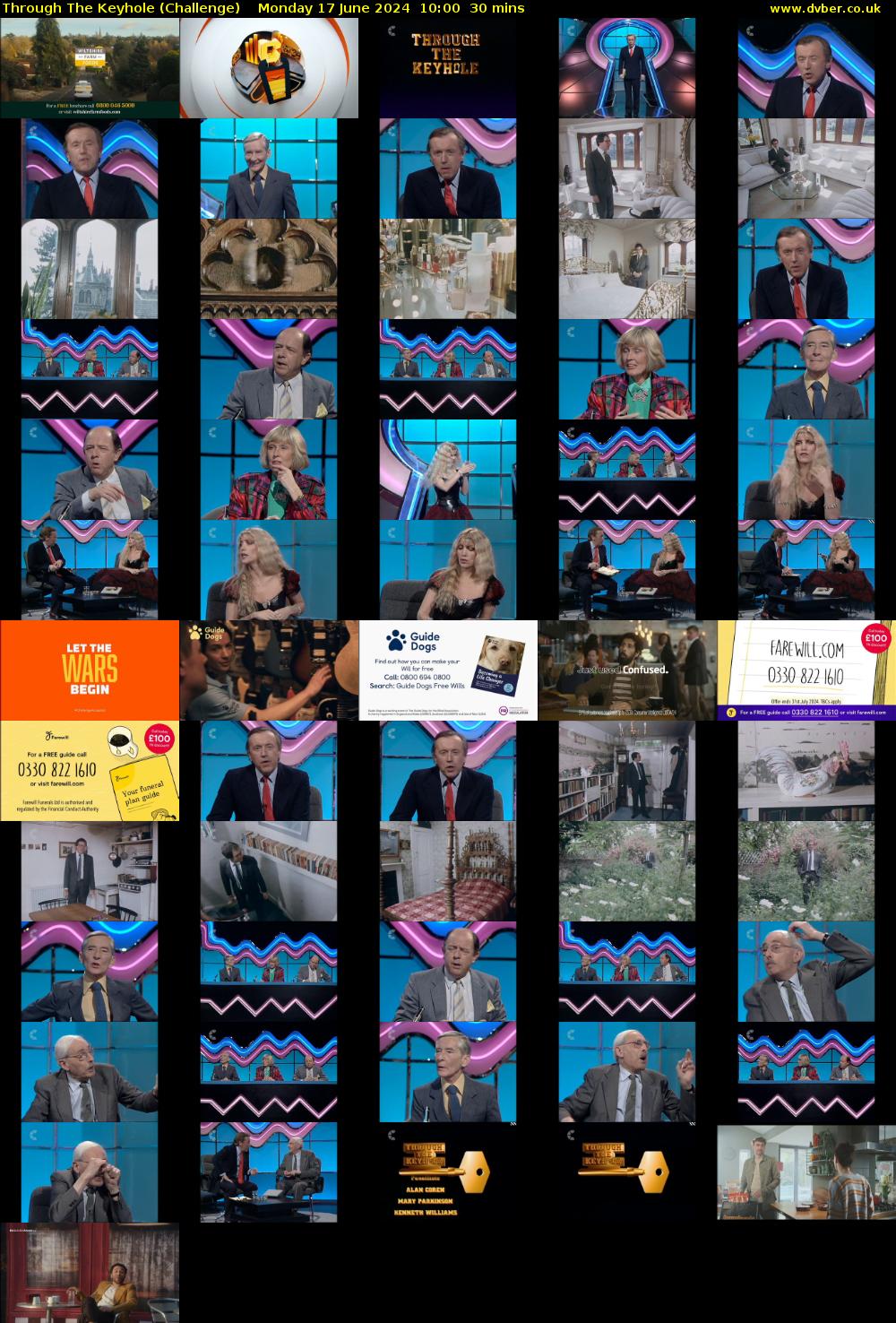 Through The Keyhole (Challenge) Monday 17 June 2024 10:00 - 10:30