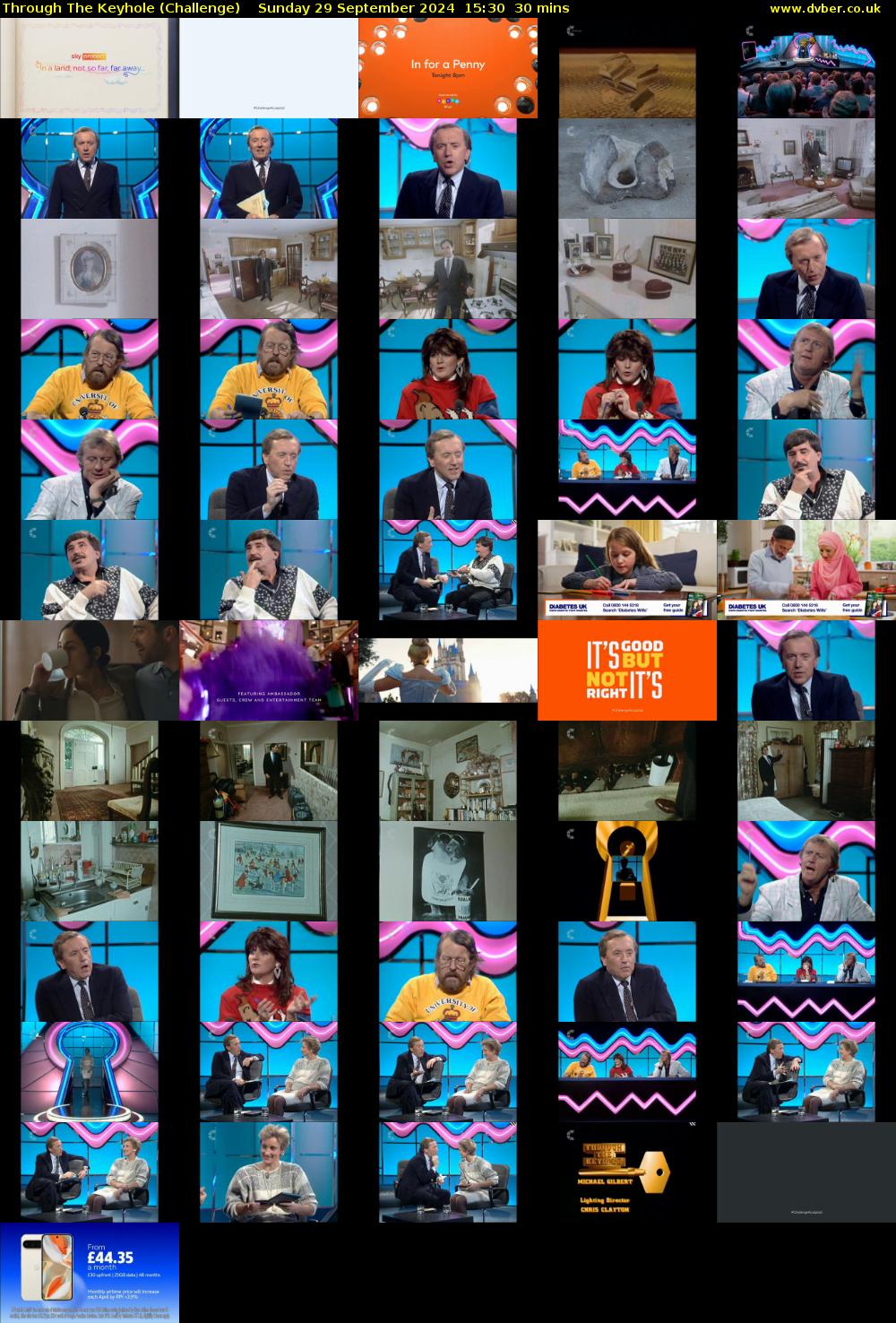 Through The Keyhole (Challenge) Sunday 29 September 2024 15:30 - 16:00