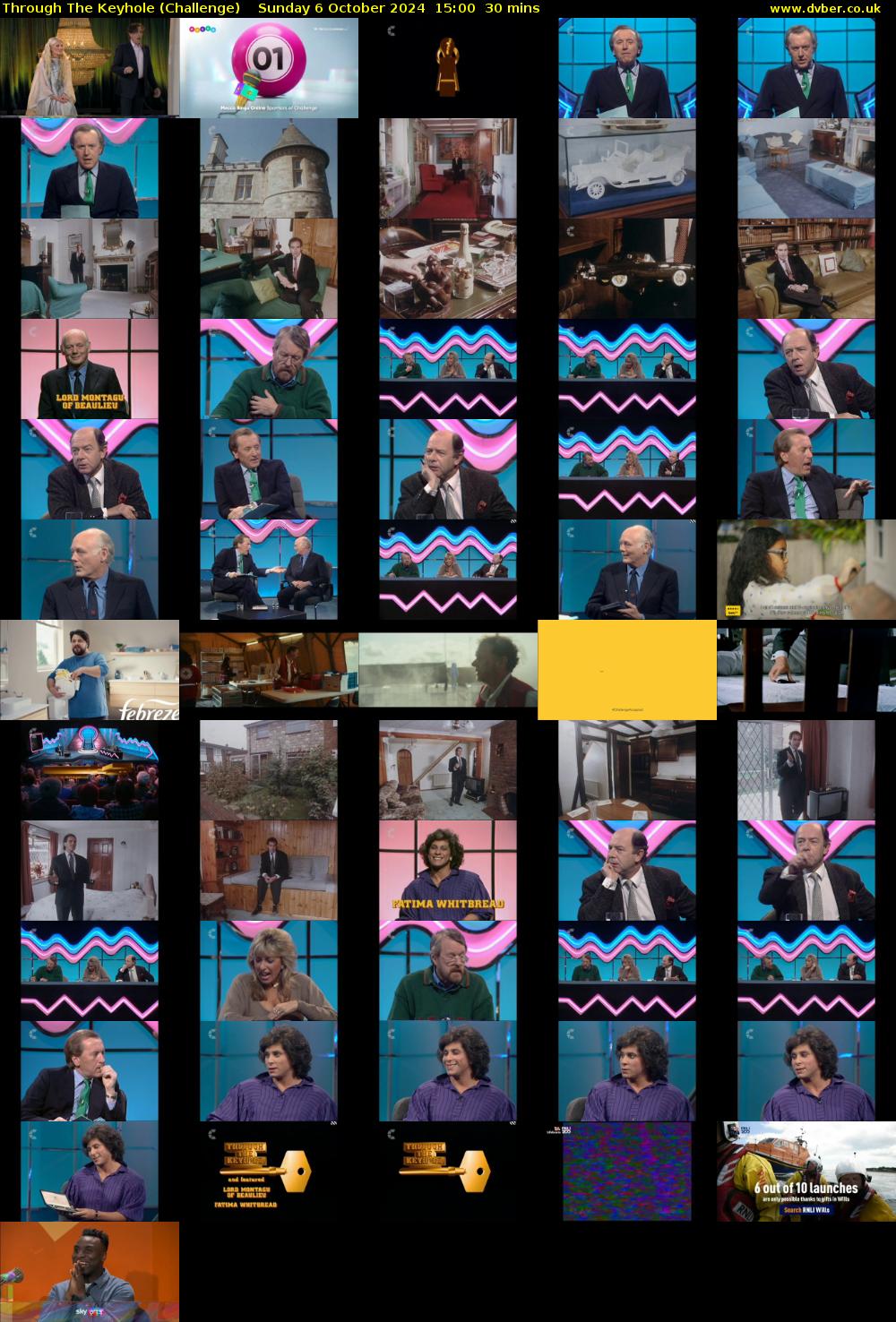 Through The Keyhole (Challenge) Sunday 6 October 2024 15:00 - 15:30