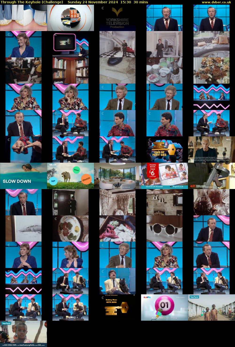 Through The Keyhole (Challenge) Sunday 24 November 2024 15:30 - 16:00