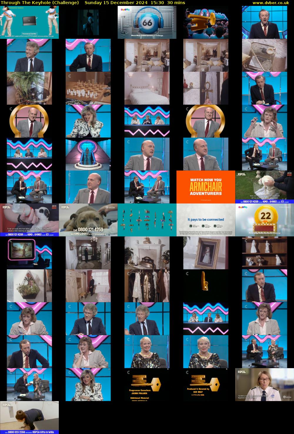 Through The Keyhole (Challenge) Sunday 15 December 2024 15:30 - 16:00