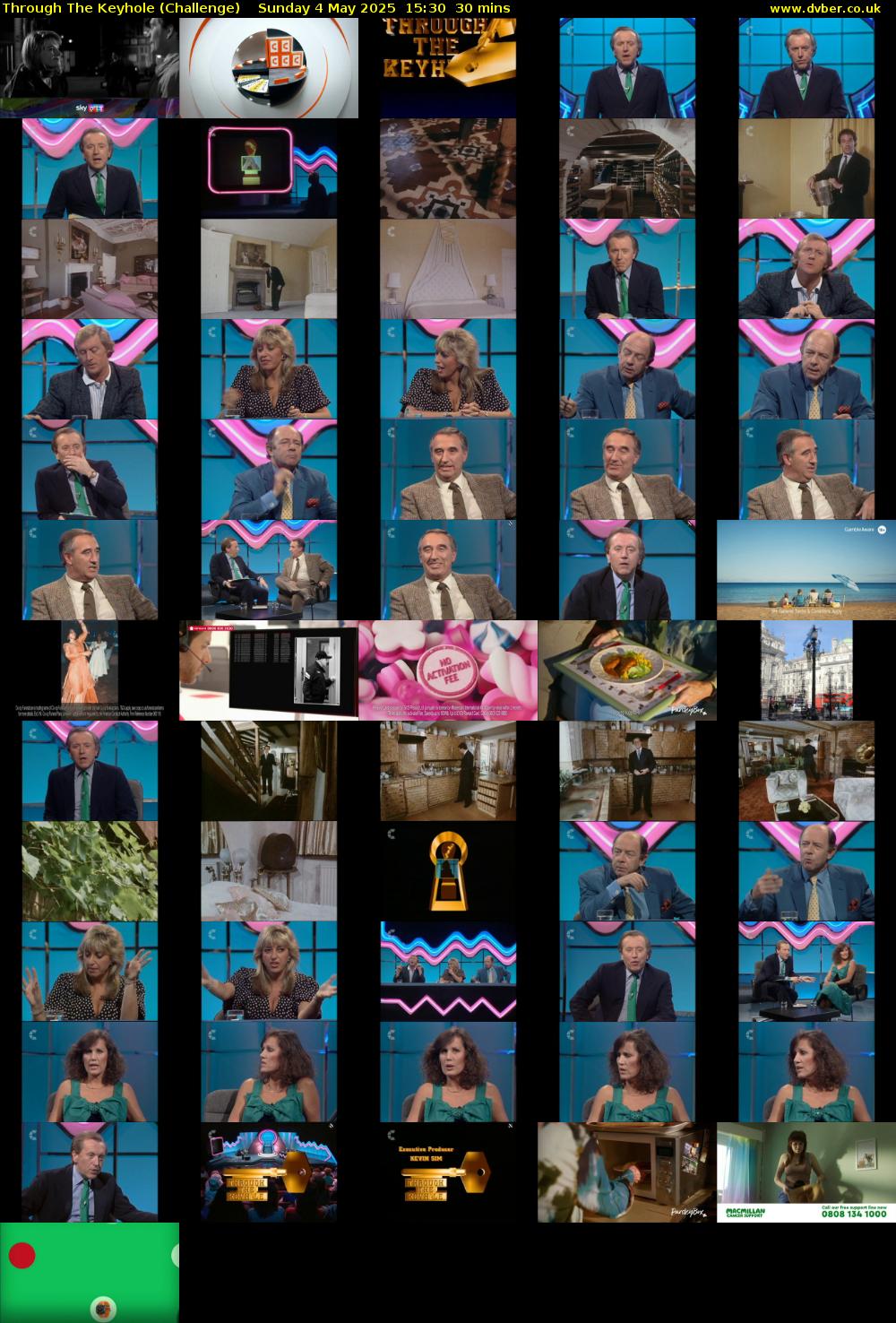 Through The Keyhole (Challenge) Sunday 4 May 2025 15:30 - 16:00