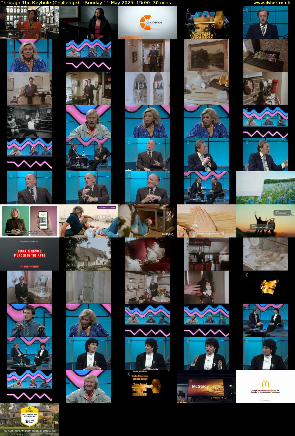 Through The Keyhole (Challenge) Sunday 11 May 2025 15:00 - 15:30