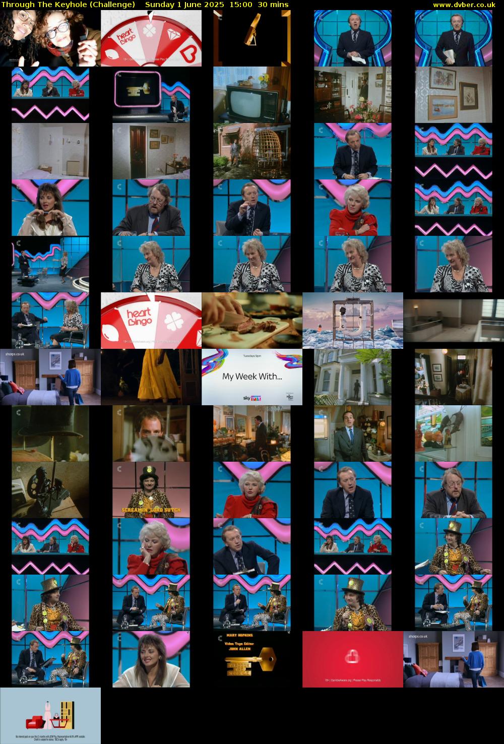 Through The Keyhole (Challenge) Sunday 1 June 2025 15:00 - 15:30