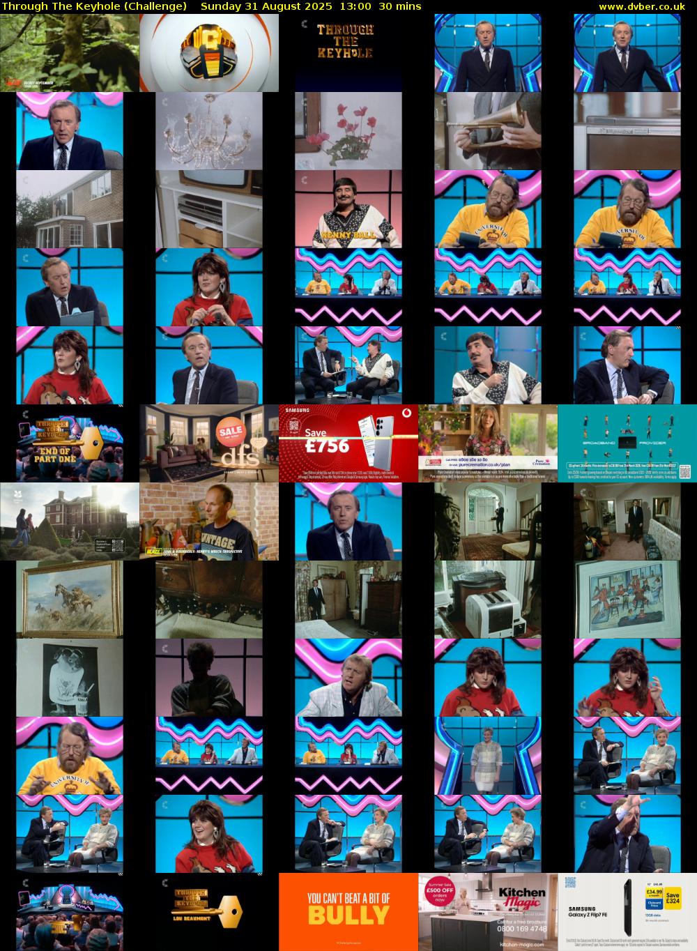 Through The Keyhole (Challenge) Sunday 31 August 2025 13:00 - 13:30