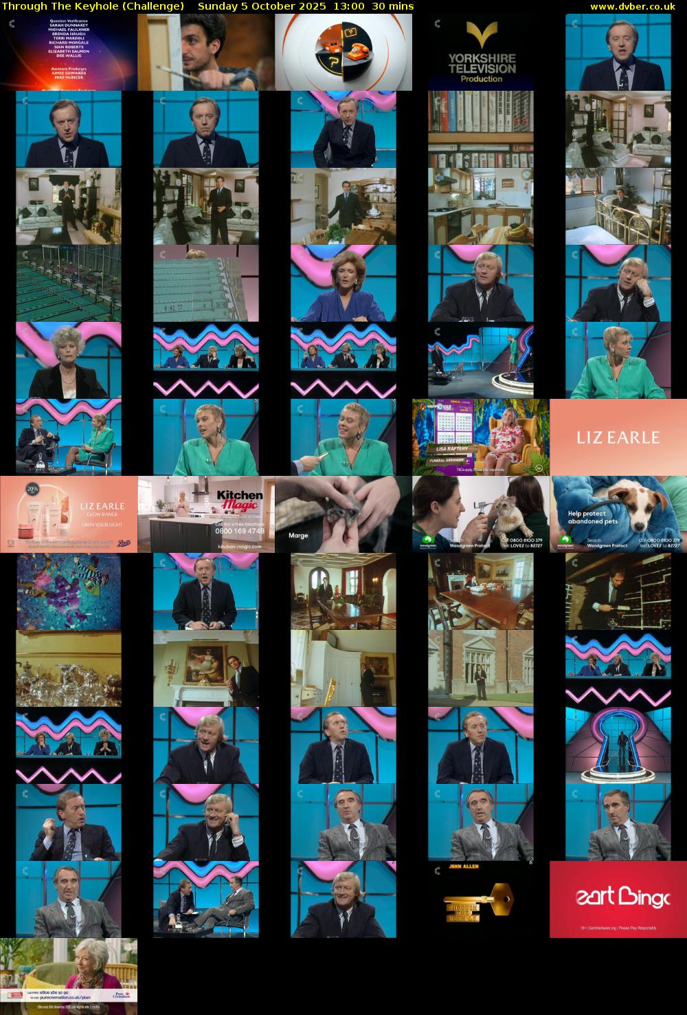 Through The Keyhole (Challenge) Sunday 5 October 2025 13:00 - 13:30