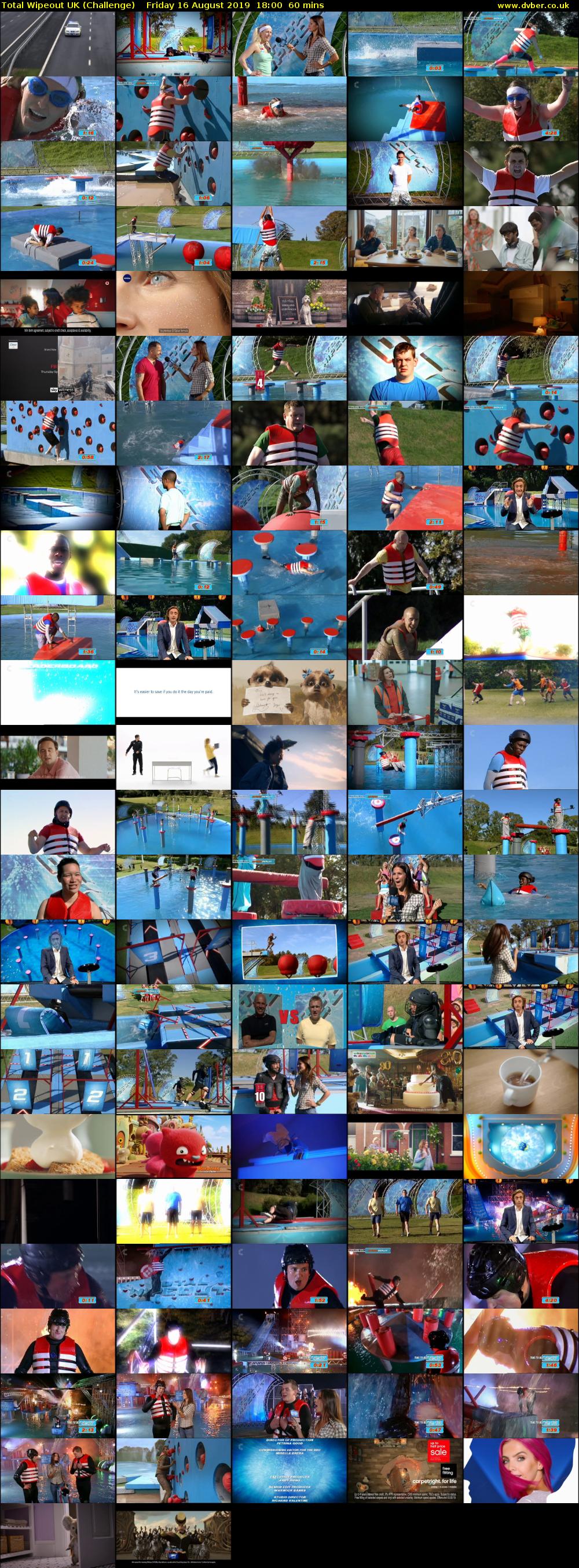 Total Wipeout UK (Challenge) Friday 16 August 2019 18:00 - 19:00