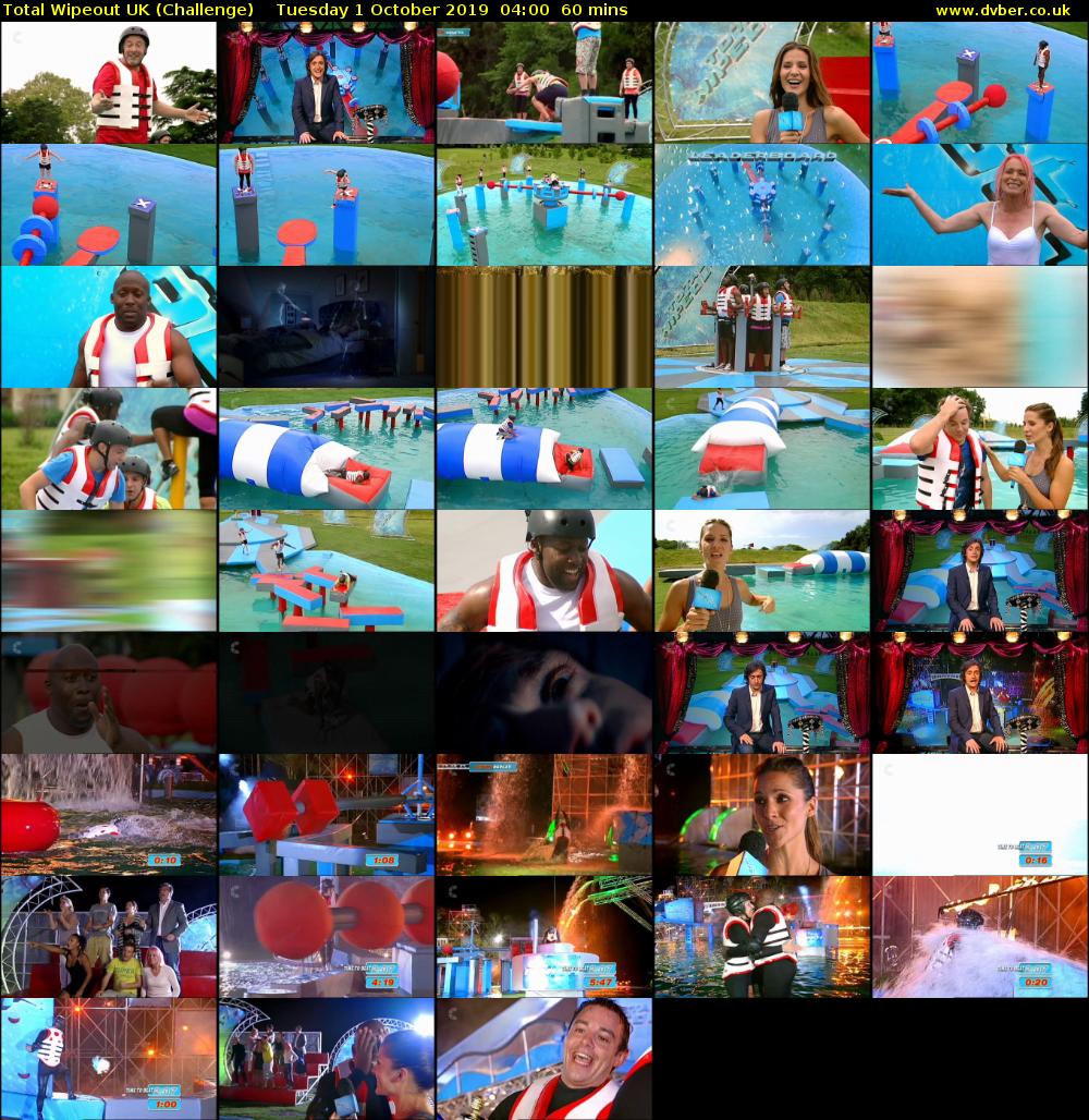 Total Wipeout UK (Challenge) Tuesday 1 October 2019 04:00 - 05:00